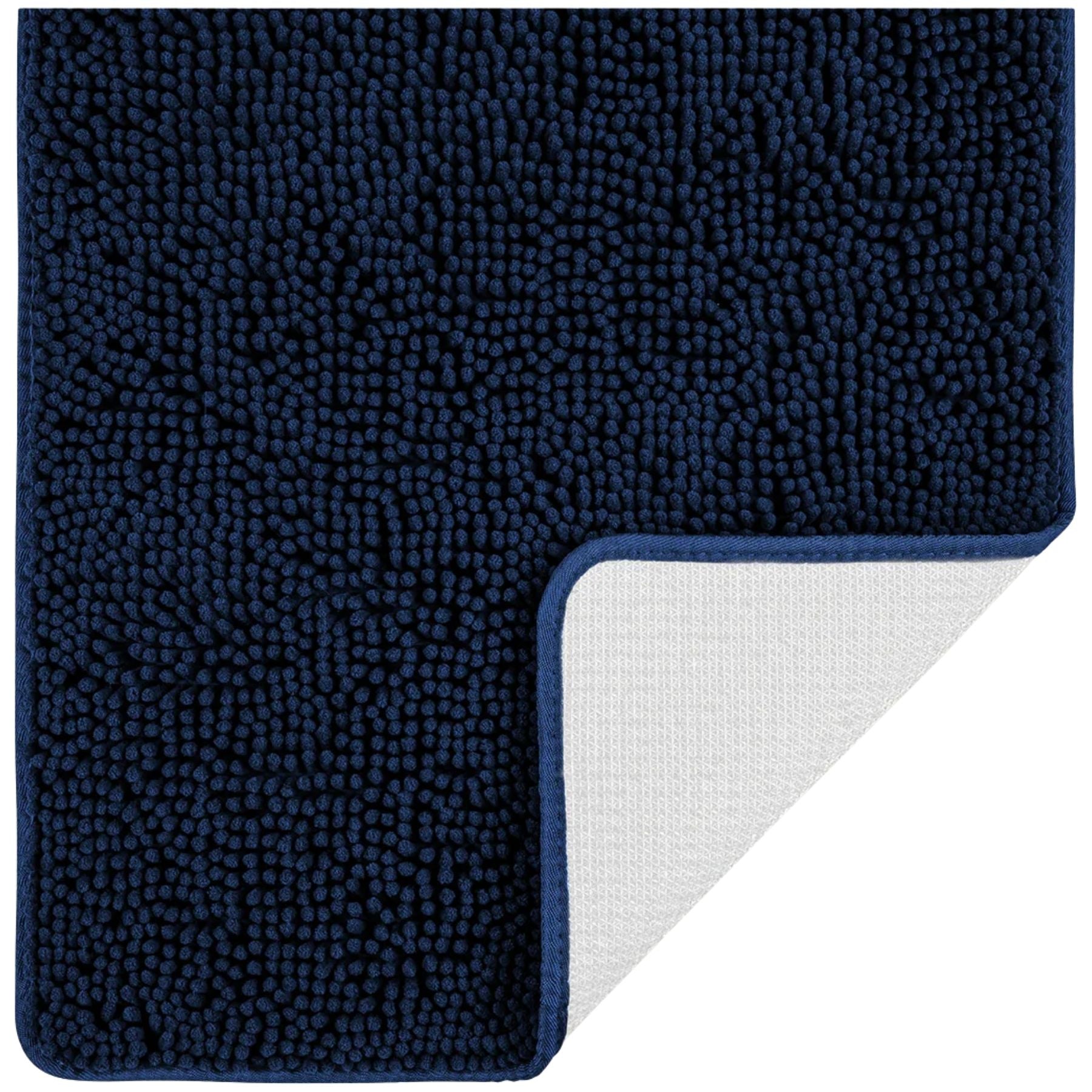 Soft Shaggy Bathroom Rug-30 x 20 Midnight Blue by Zulay Kitchen