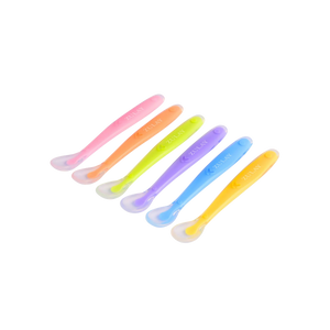 Soft Silicone Baby Spoon Set – 6-Pack Infant Feeding Spoons by Zulay Kitchen
