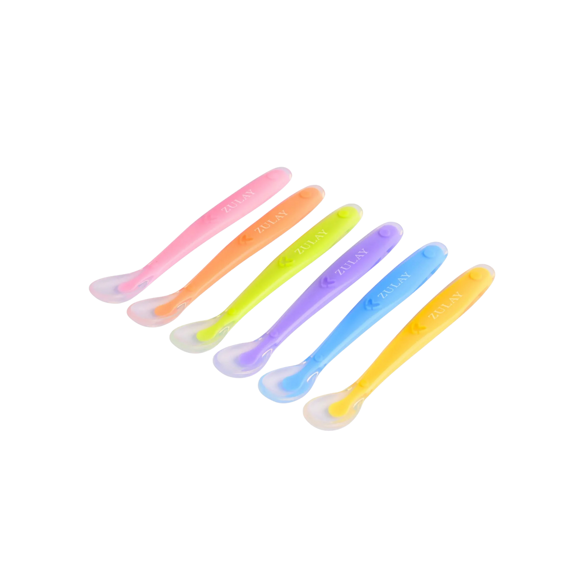 Soft Silicone Baby Spoon Set – 6-Pack Infant Feeding Spoons by Zulay Kitchen