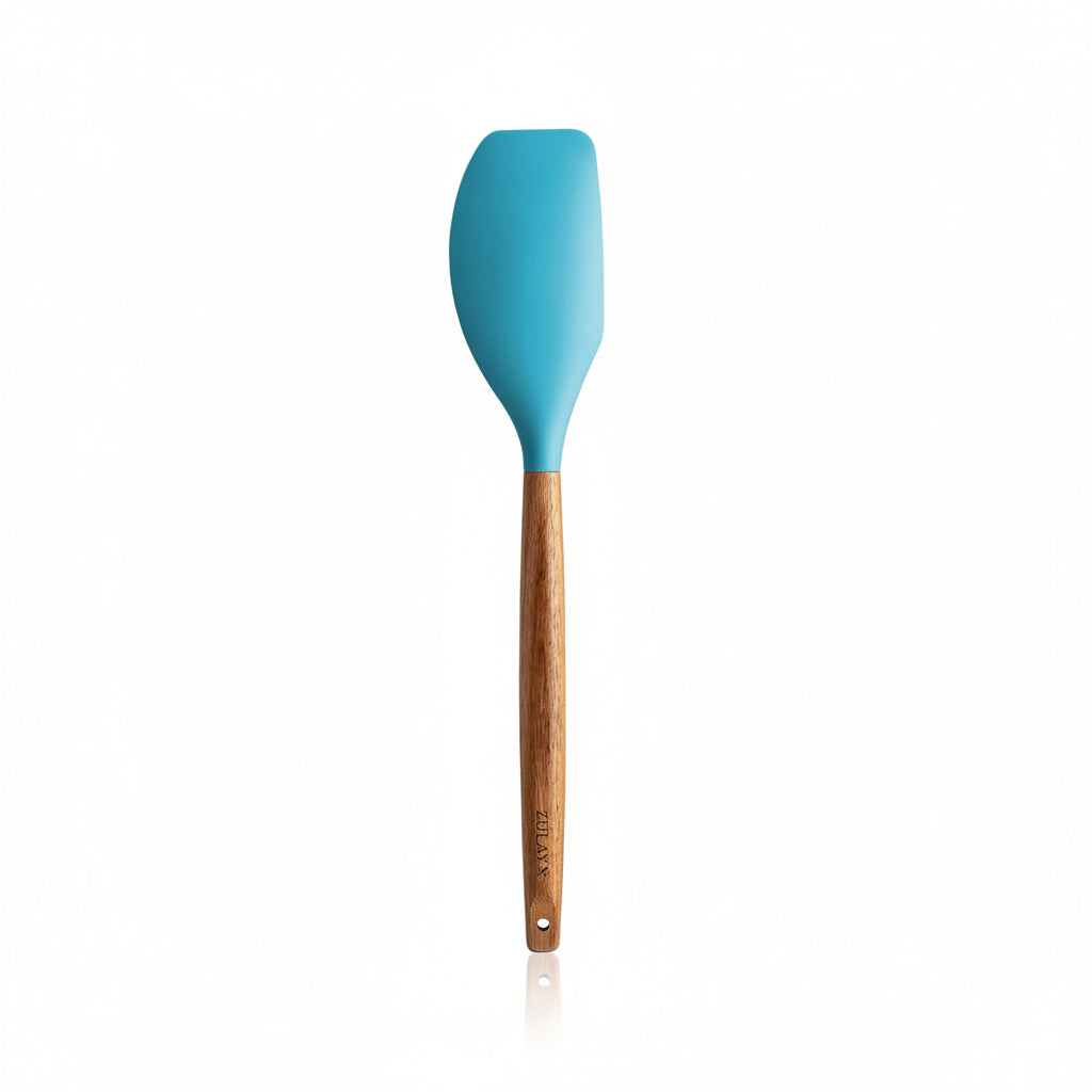 Spatula Blue_Silicone-Utensils-Set-5-Piece-with-Acacia-Wood-Handles-Zulay-Kitchen