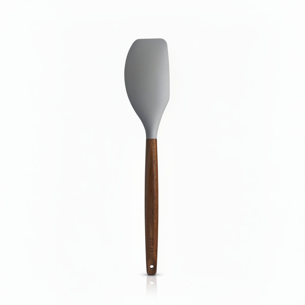 Spatula Gray_Silicone-Utensils-Set-5-Piece-with-Acacia-Wood-Handles-Zulay-Kitchen