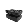 Silicone Square Ice Cube Mold and Ice Ball Mold (Set of 2)- Black by Zulay Kitchen