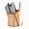 Stainless Steel Kitchen Knife Set 12pc Light Brown by Zulay Kitchen
