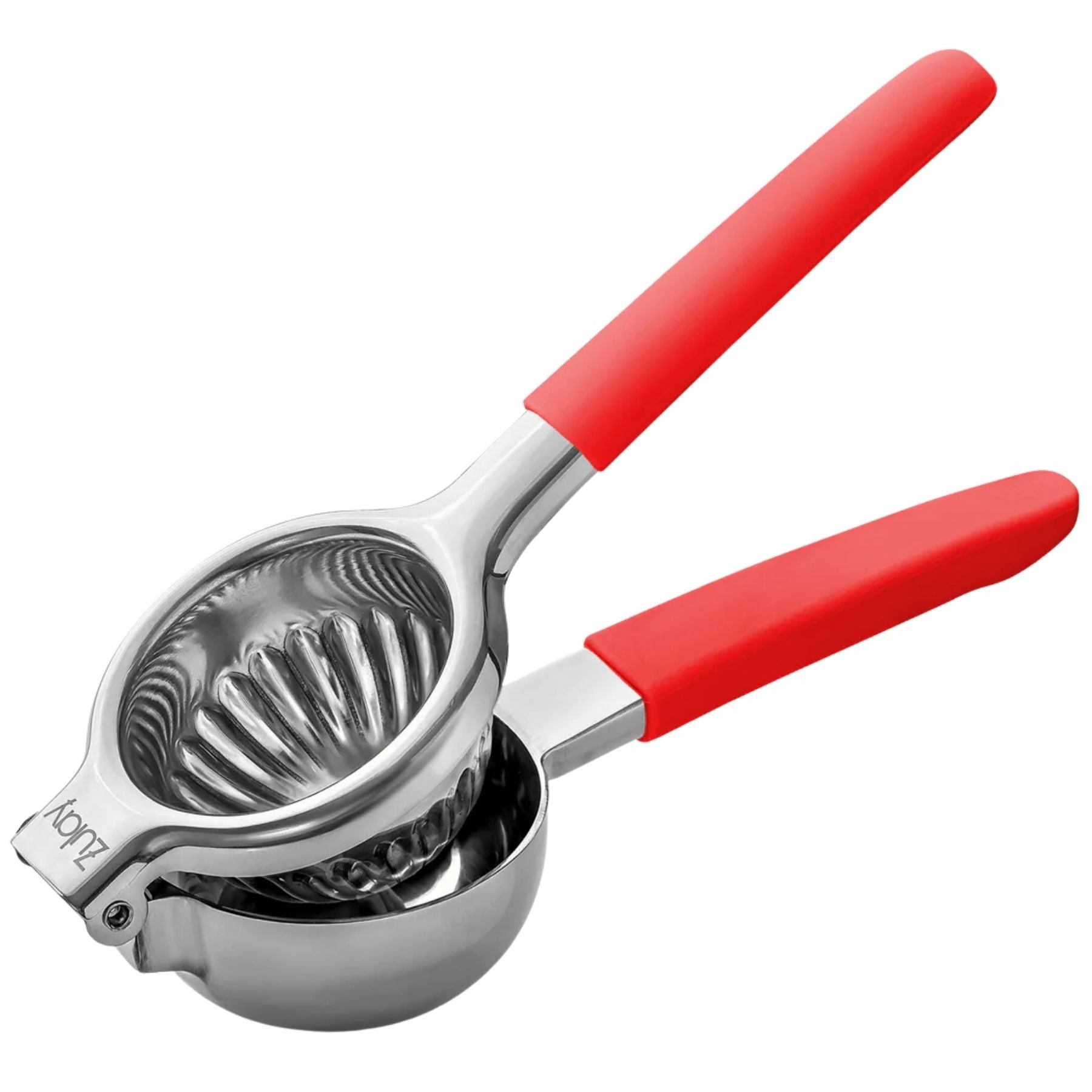 Stainless Steel Lemon Squeezer -  Red Handle by Zulay Kitchen