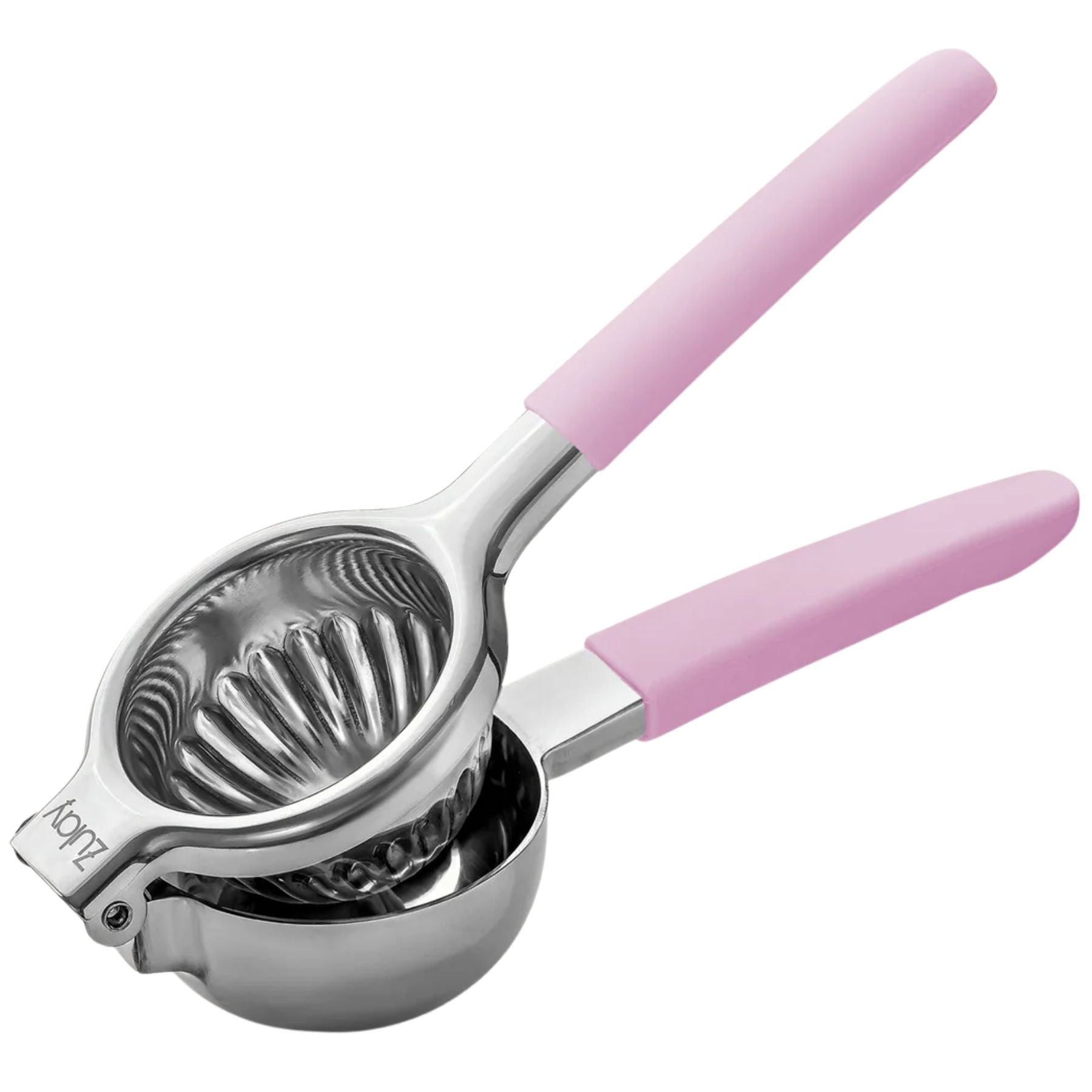 Stainless Steel Lemon Squeezer - Pink Handle by Zulay Kitchen