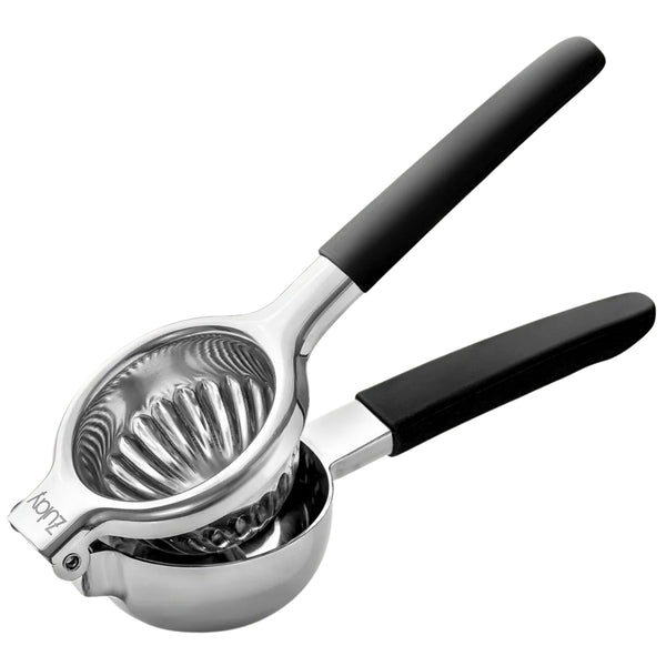Stainless Steel Lemon Squeezer - Black  Handle by Zulay Kitchen