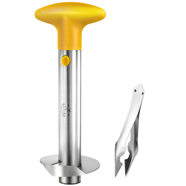 Pineapple Corer Stainless Steel Yellow by Zulay Kitchen
