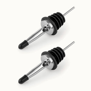 Stainless Steel Pourers for Liquor Bottles 2 Pack by Zulay Kitchen