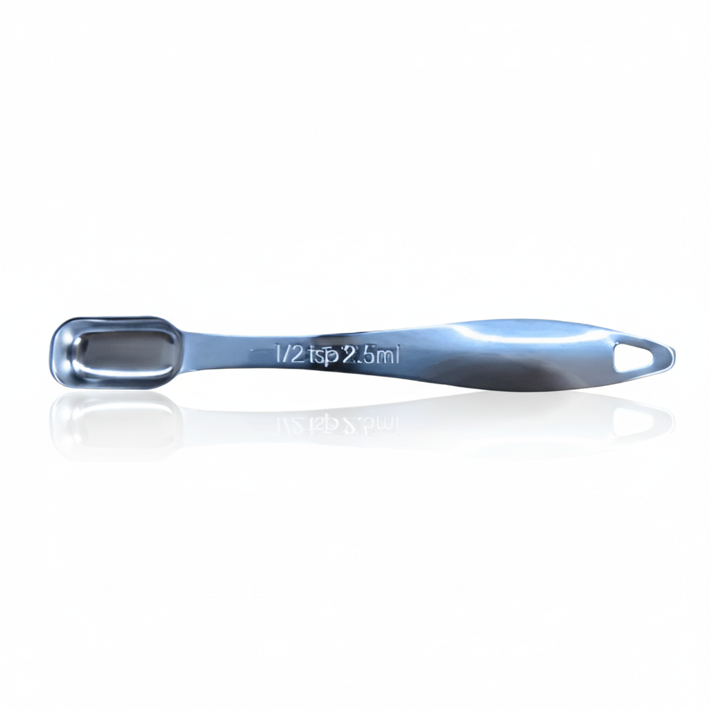 Stainless Steel Rectangular Measuring Spoons Set - 1/2 Teaspoon - Replacement Part - Zulay Kitchen 