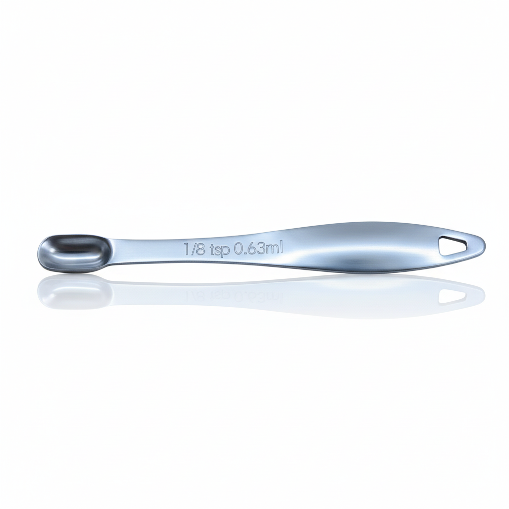 Stainless Steel Rectangular Measuring Spoons Set - 1/8 Teaspoon - Replacement Part - Zulay Kitchen 