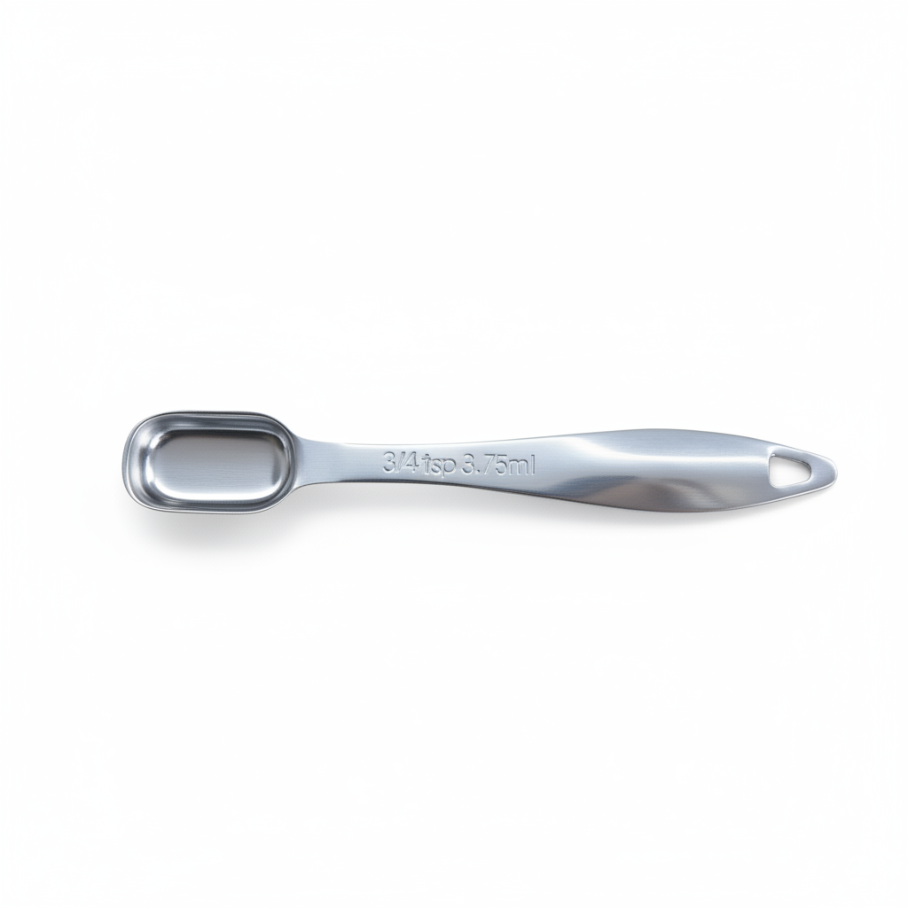 Stainless Steel Rectangular Measuring Spoons Set - 3/4 Teaspoon - Replacement Part - Zulay Kitchen 