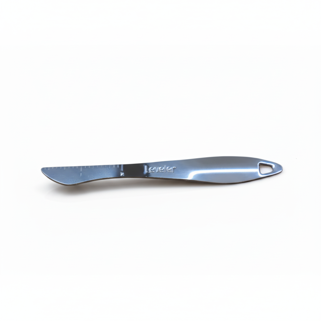 Stainless Steel Rectangular Measuring Spoons Set - Leveler - Replacement Part - Zulay Kitchen 