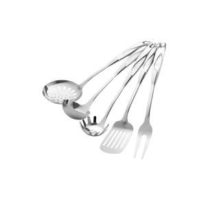 Stainless Steel Cooking Utensil - 5 Piece Set by Zulay Kitchen
