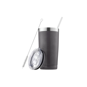 20 oz Tumbler With Lid and Straw-Charcoal Shimmer by Zulay Kitchen