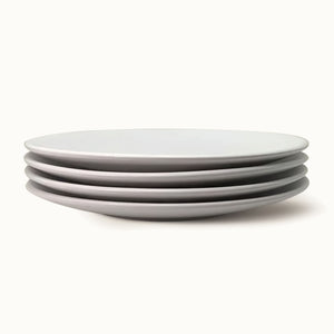 The Contour Salad Plate - Set of 4 - White by Zulay Kitchen