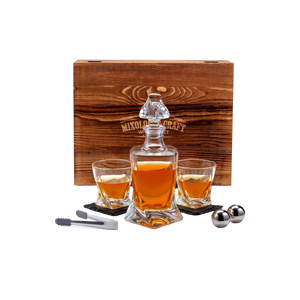 Twist Whiskey Decanter Set - 10-Piece