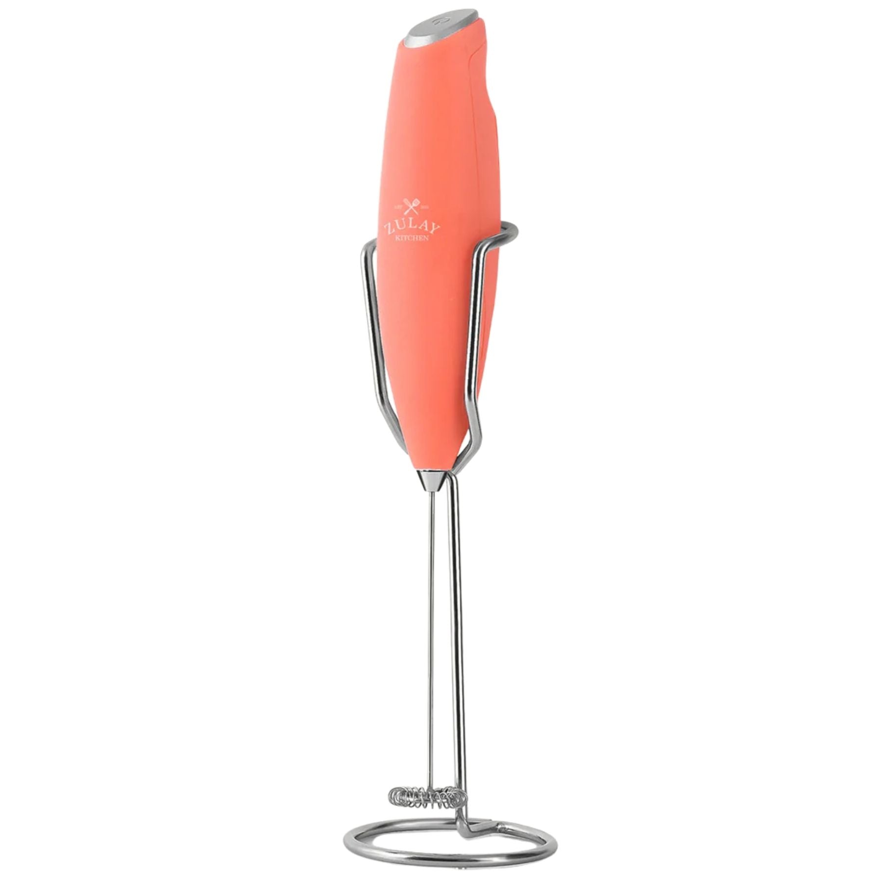 Ultra High Speed Milk Frother For Coffee With New Upgraded Stand-PeachesNCream by Zulay Kitchen