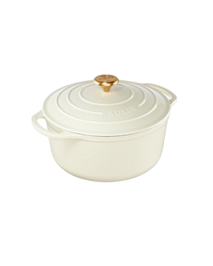 Cast Iron Dutch Oven - Ivory - 5 quart by Zulay Kitchen