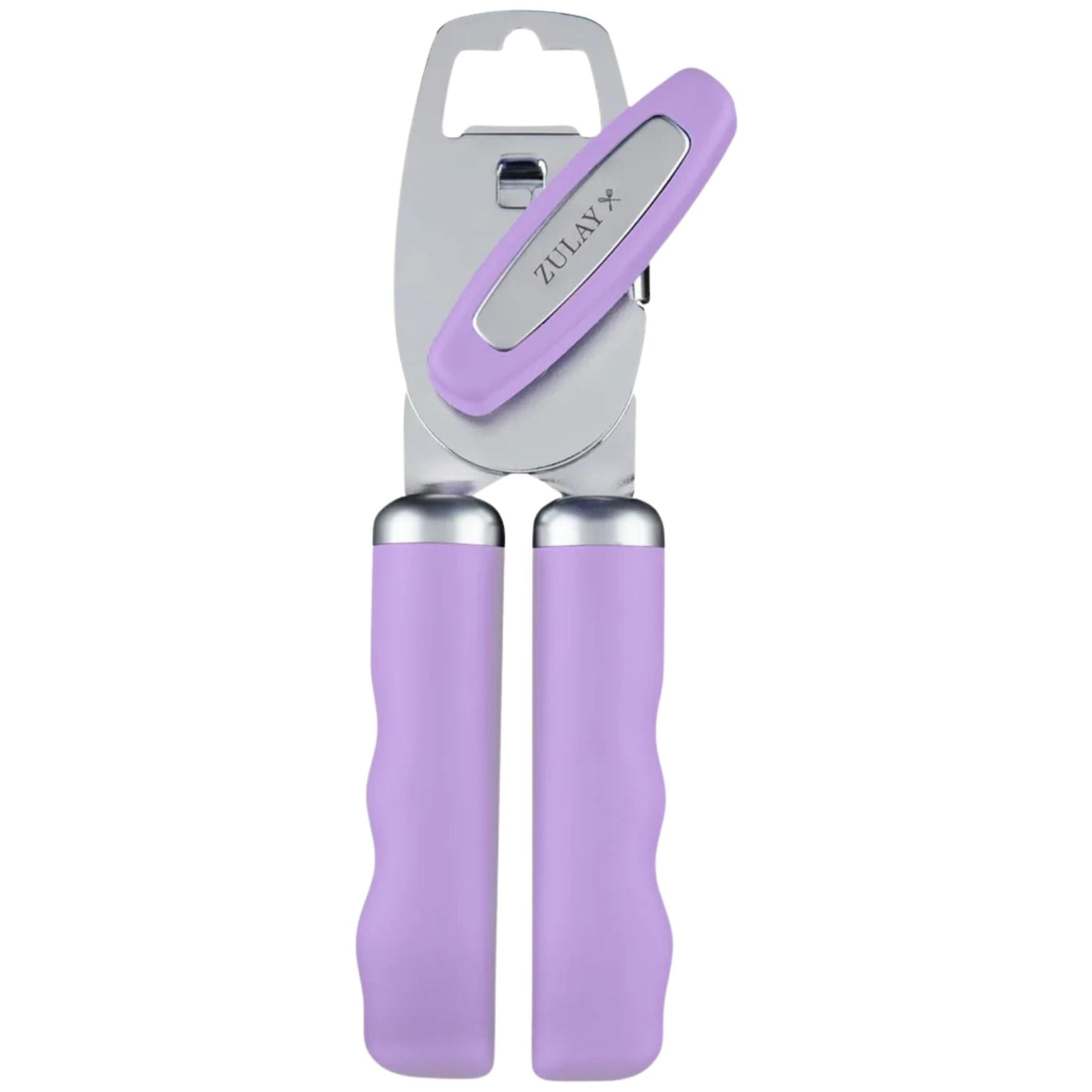 Stainless Steel Manual Can Opener with Bottle Opener - Lavender by Zulay Kitchen