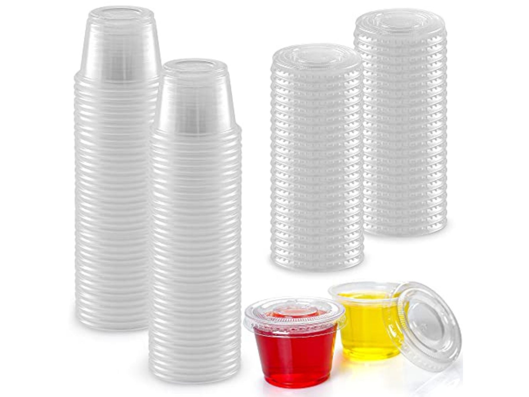 Clear Condiment Cups with Lids