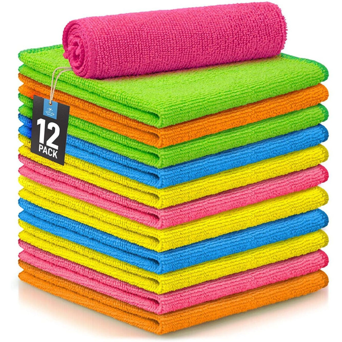  MAVGV Microfiber Cleaning Cloth - 12 Pack Kitchen Towels -  Double-Sided Microfiber Towel Lint Free Highly Absorbent Multi-Purpose Dust  and Dirty Cleaning Supplies for Kitchen Car Cleaning : Health & Household