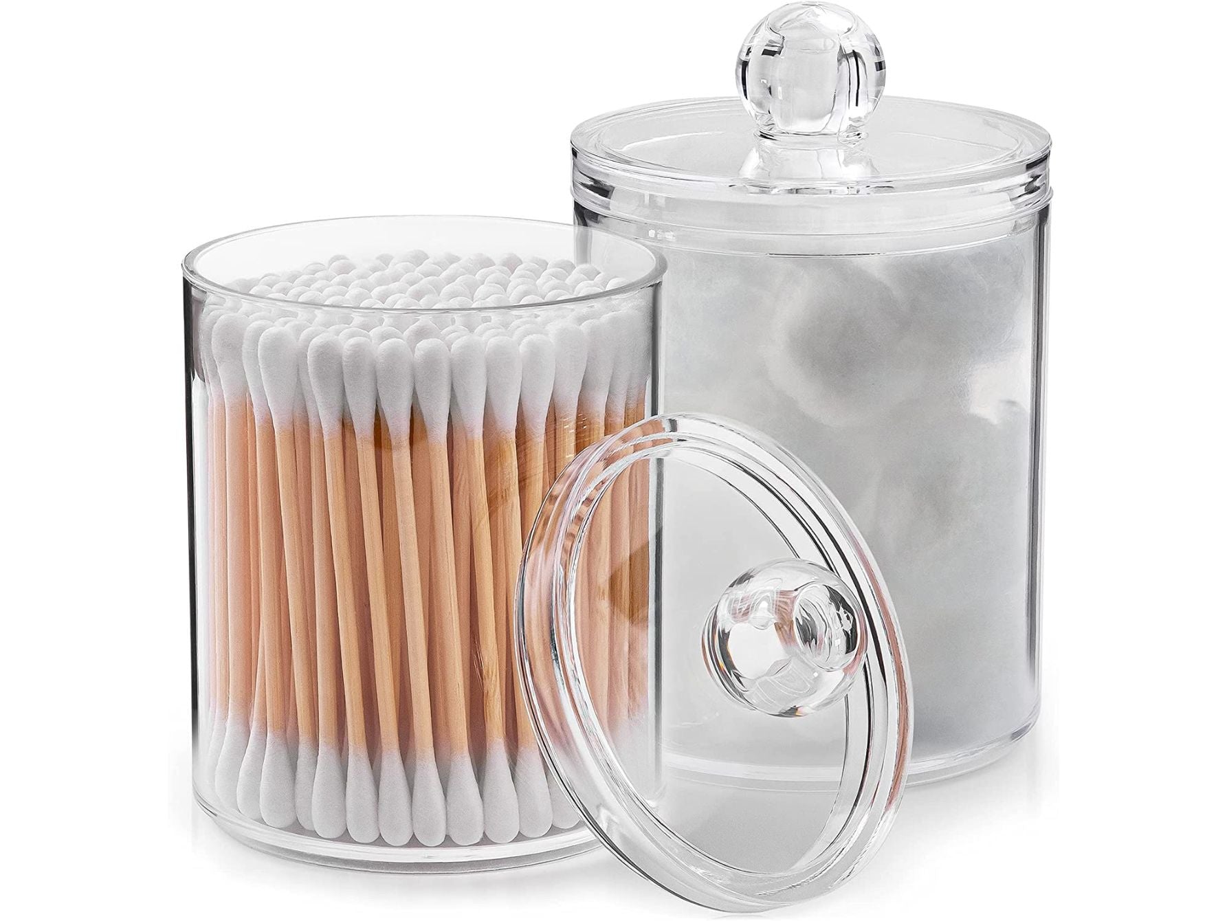 Qtip Holder Bathroom Canisters vy Zulay Kitchen