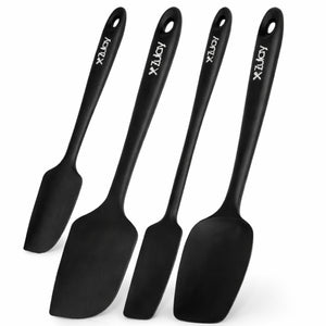 Four black spatulas with 'Zulay' branding on a white background