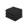 Waffle Weave Kitchen Towels-3 Pack 13 x 28 inch - Ash Black by Zulay Kitchen 