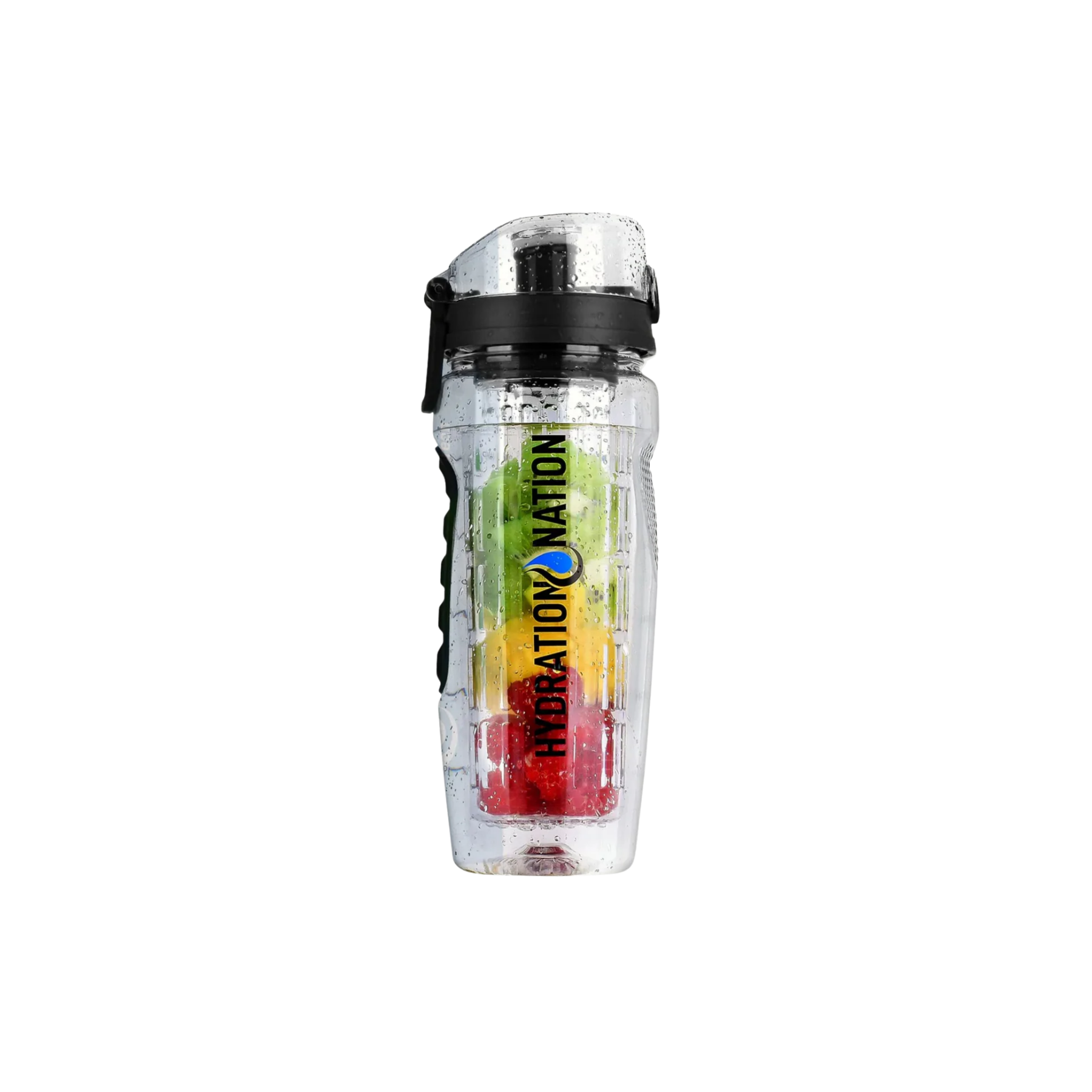 Portable Water Bottle with Fruit Infuser - Black by Zulay Kitchen