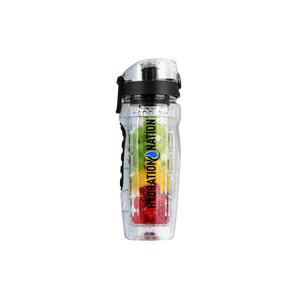 Portable Water Bottle with Fruit Infuser - Black by Zulay Kitchen