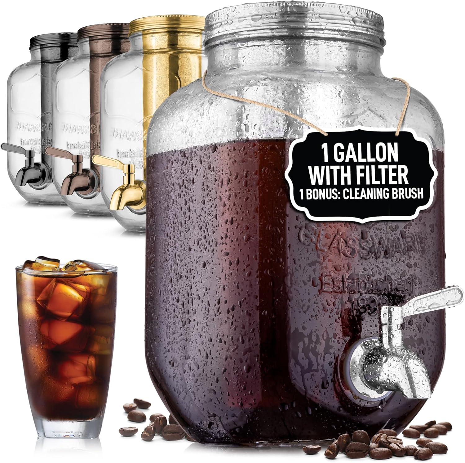 Zulay Kitchen Cold Brew Coffee Maker - 1 Gallon