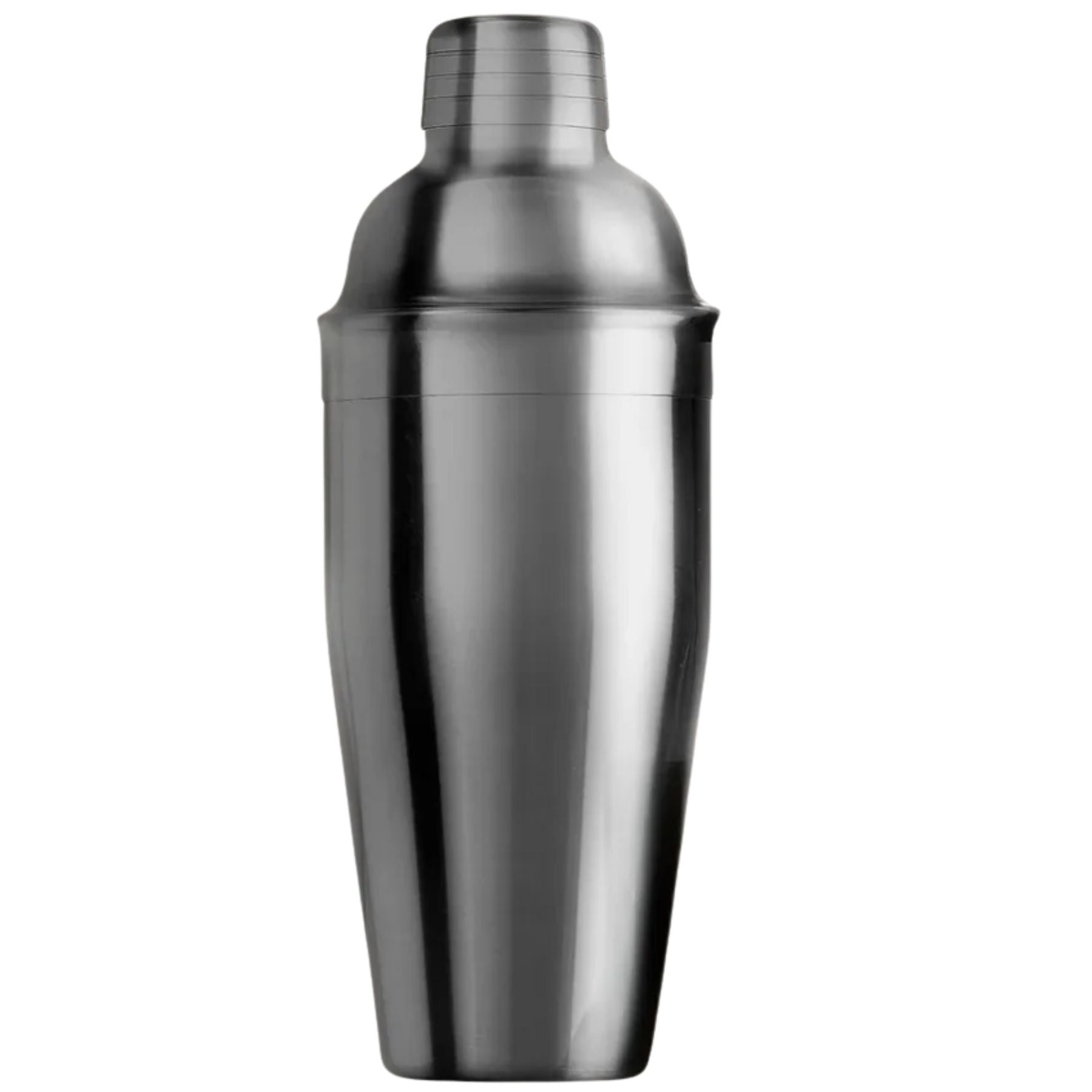 Stainless steel cocktail shaker on a white background - Black by Zulay Kitchen
