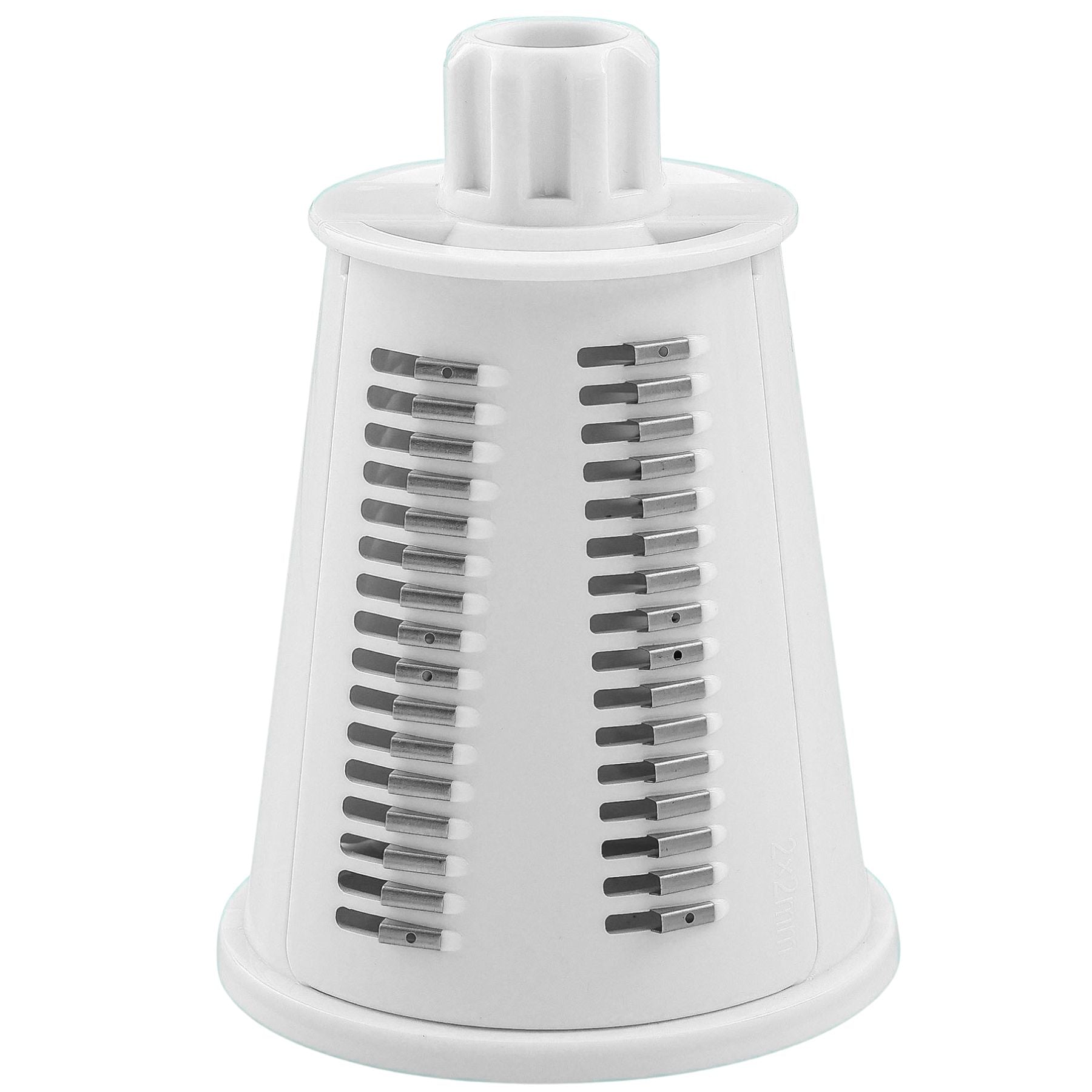 Rotary Cheese Grater 5 Blade Fine Julienne Blade- White by Zulay Kitchen