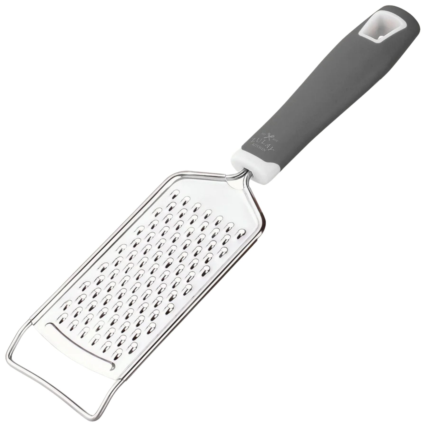 Stainless Steel Flat Cheese Grater-Gray by Zulay Kitchen