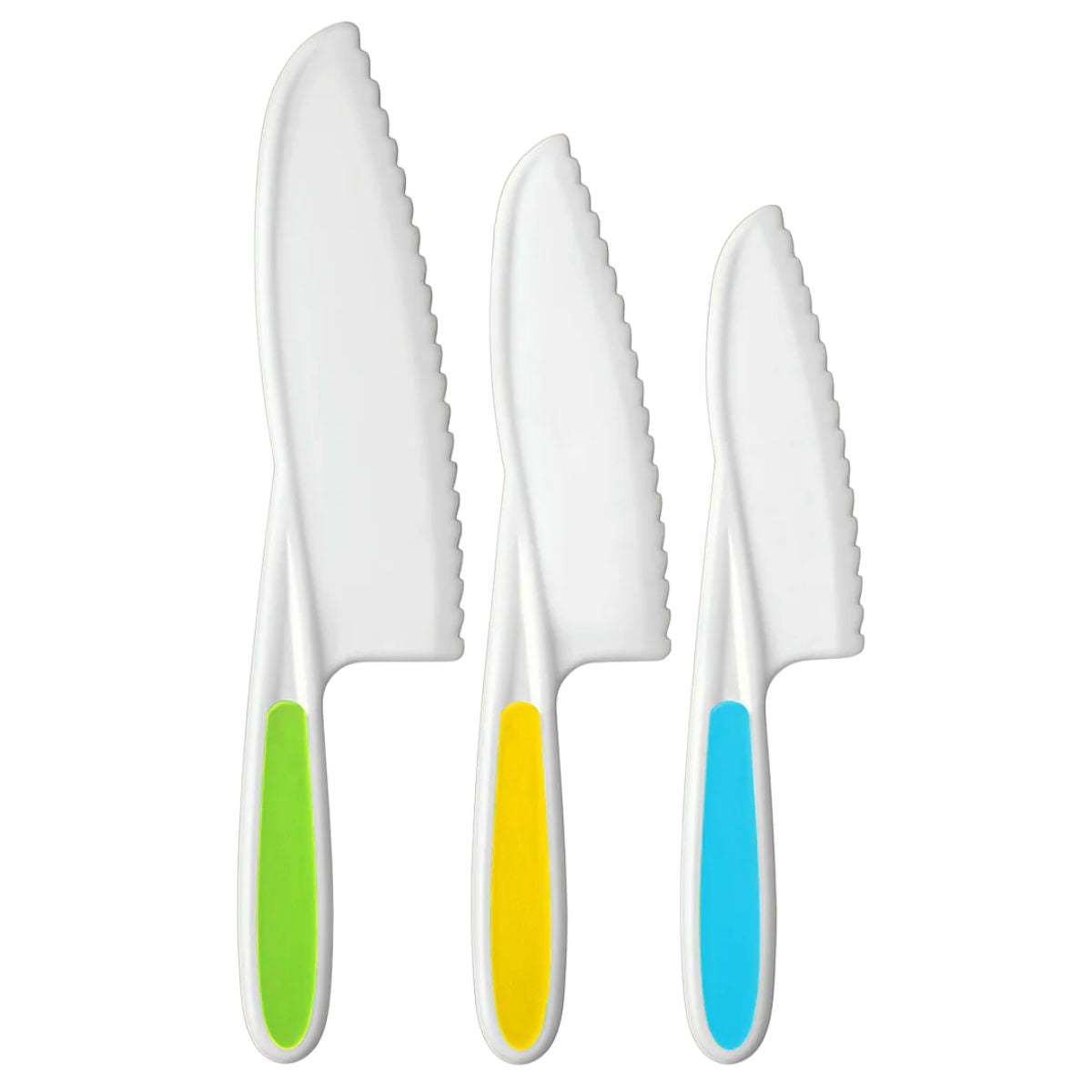 Kids Knife Set- Light Blue, Light Green, Yellow by Zulay Kitchen