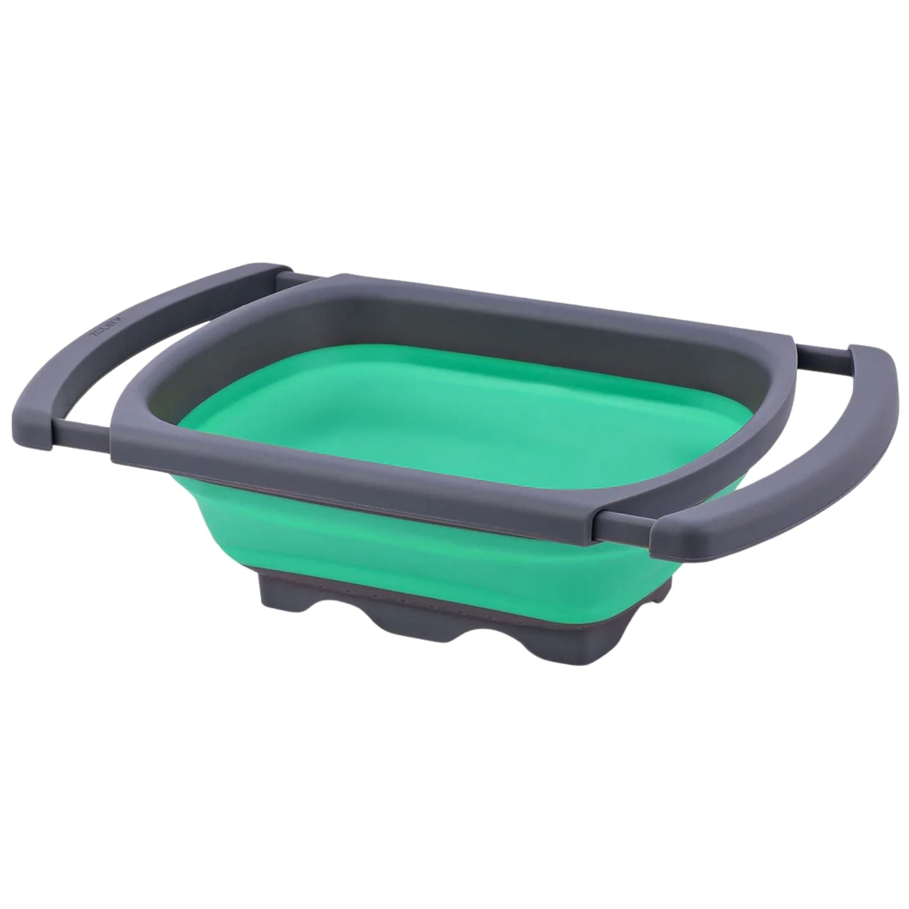 Collapsible Colander With Extendable Handles- Machalite Green by Zulay Kitchen