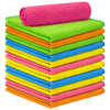 Microfiber Cleaning Cloths - 12 Pack of Highly Absorbent, Soft Microfiber Cloths by Zulay Kitchen