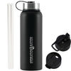 Hydration Nation Thermo Insulated Water Bottle- Midnight Black by Zulay Kitchen