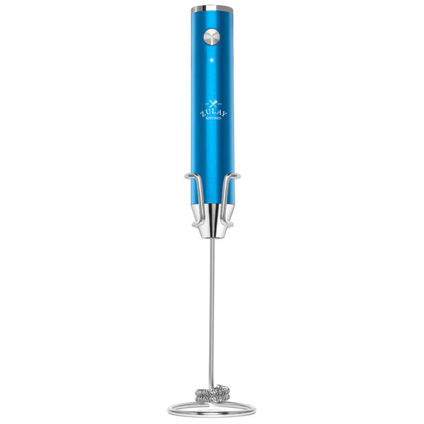 LUX™ Rechargeable Milk Frother Metallic Blue by Zulay Kitchen
