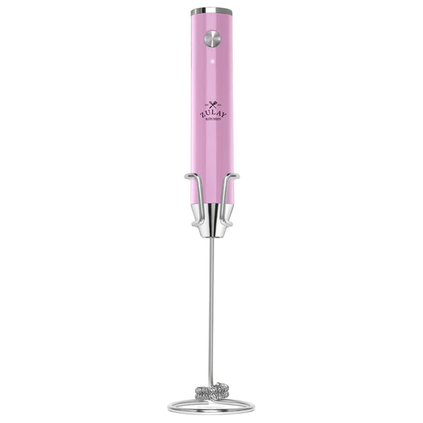 LUX™ Rechargeable Milk Frother Pink by Zulay Kitchen