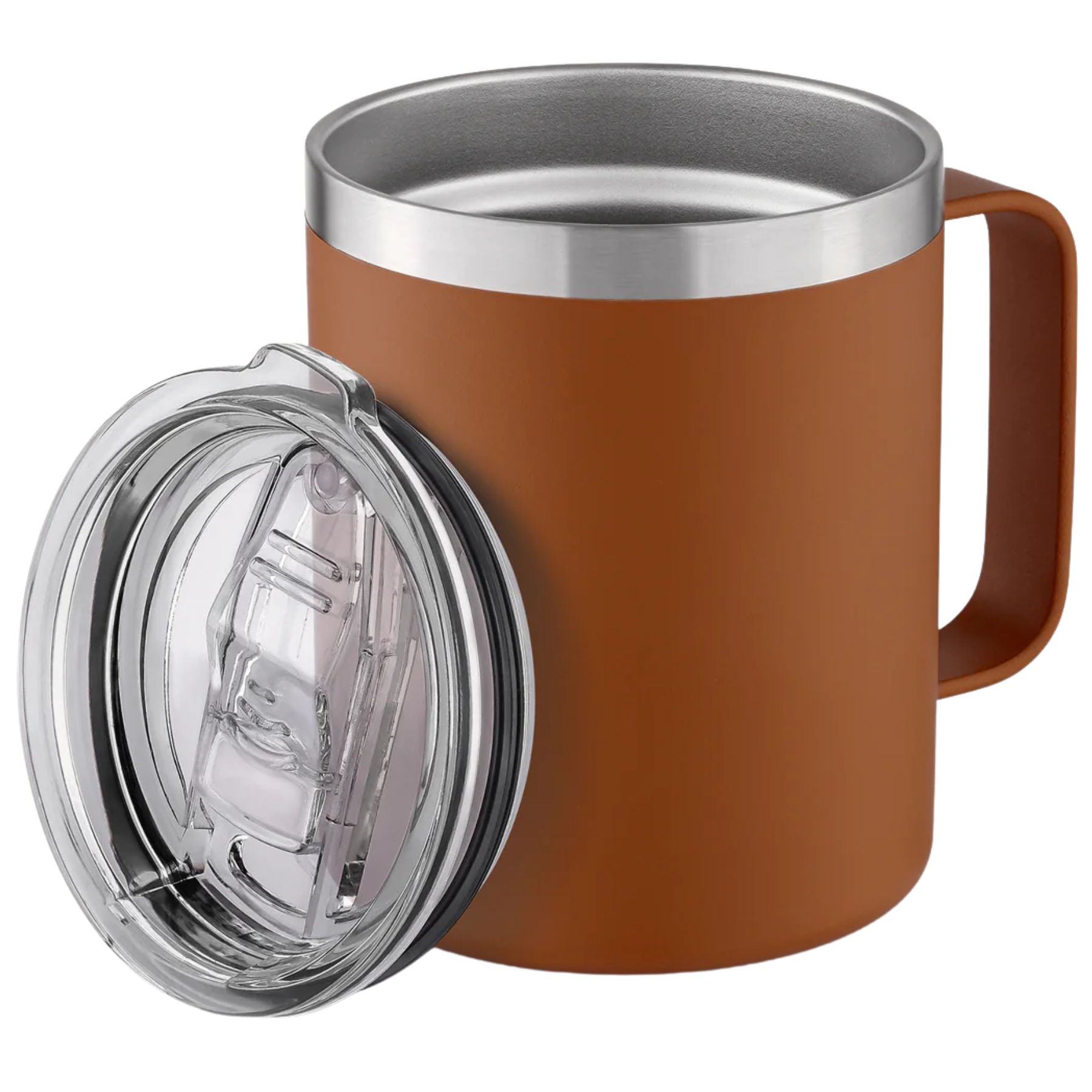 Insulated Coffee Mug with Lid - Cinnamon by Zulay Kitchen