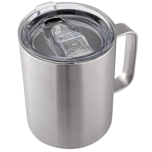Insulated Coffee Mug with Lid-Silver by Zulay Kitchen