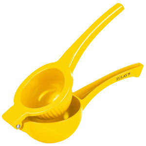 Premium Lemon Squeezer -Single Bowl Manual Press - Classic Yellow by Zulay Kitchen