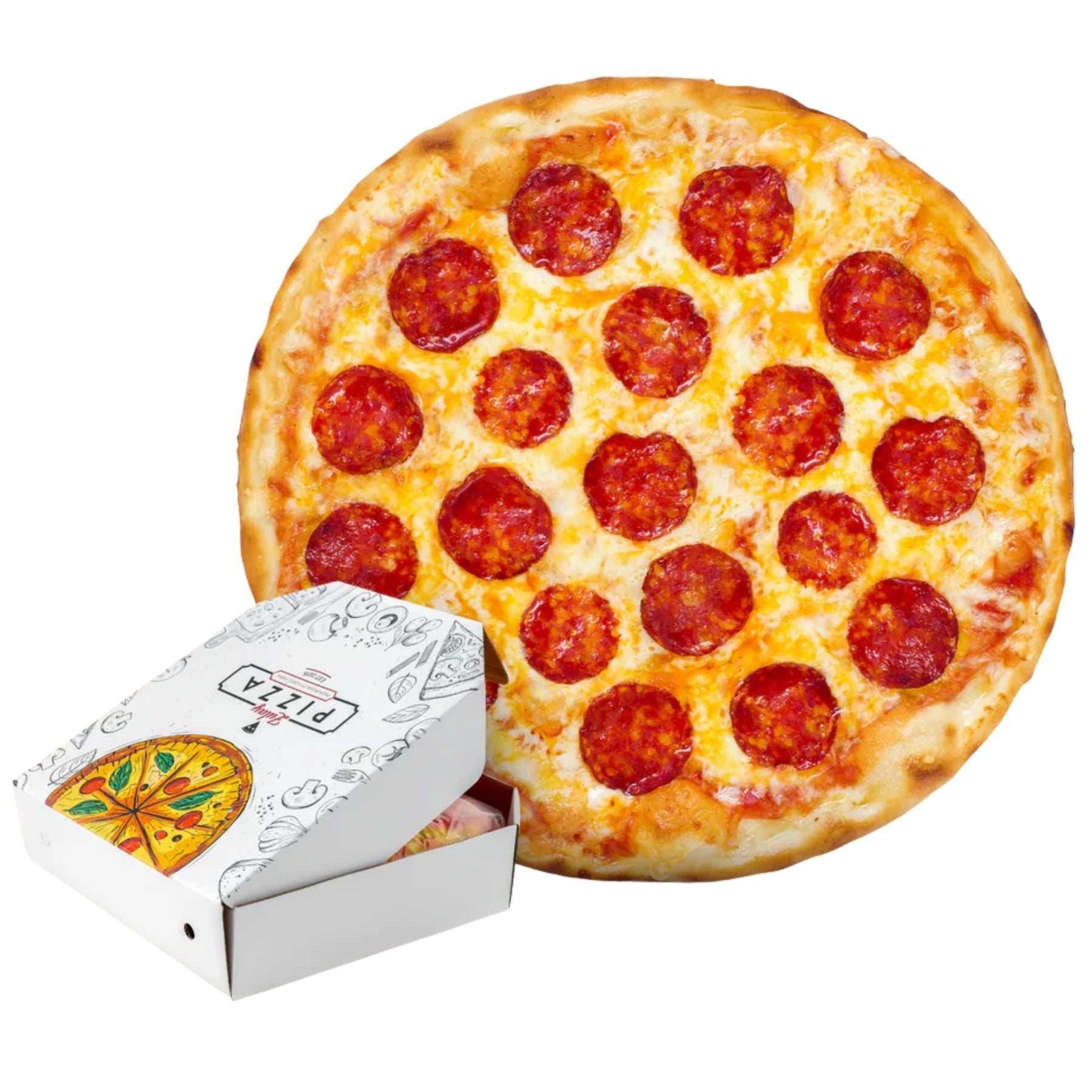 Pepperoni Pizza Gift Box Packaging by Zulay Kitchen