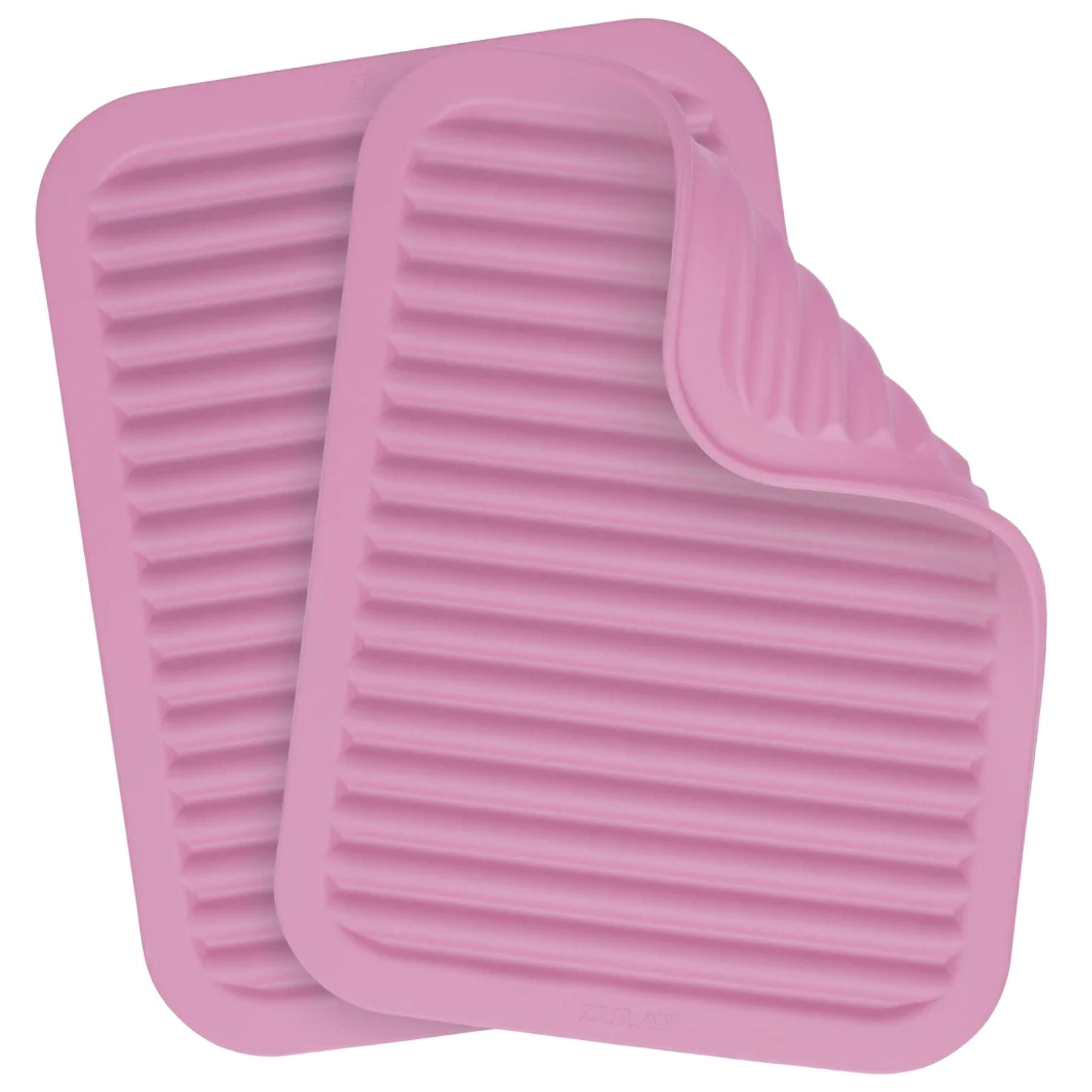 Silicone Trivets For Hot Pots and Pans (2 pack)-Pink by Zulay Kitchen