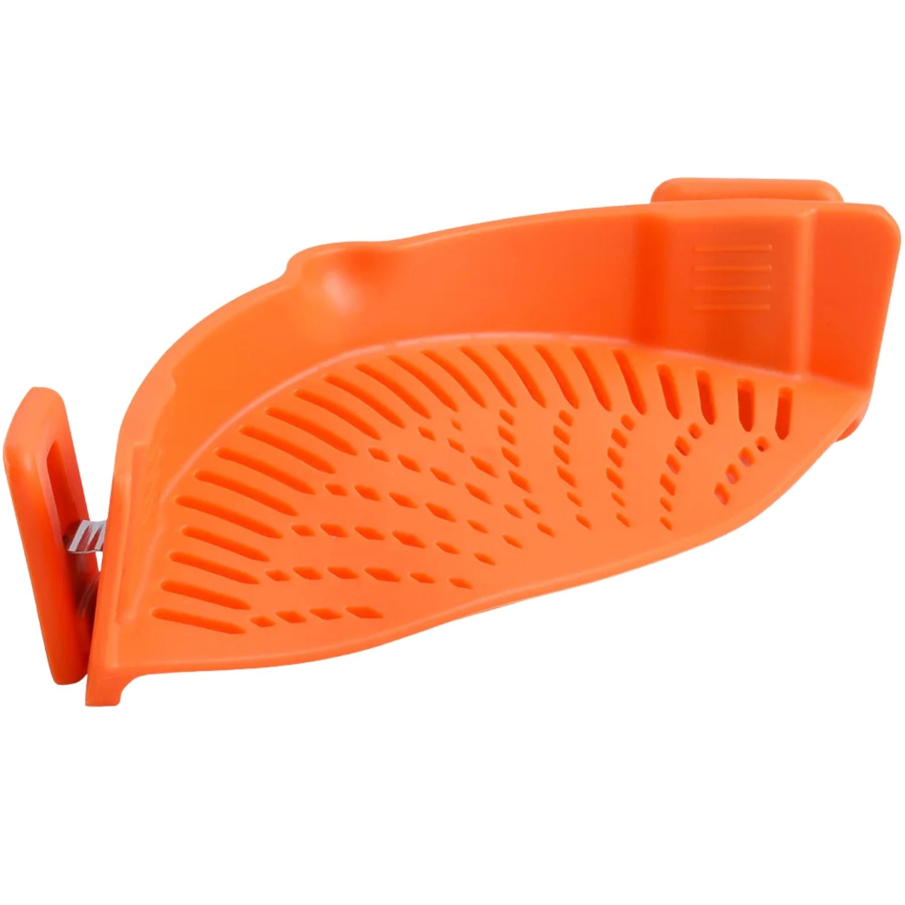 Adjustable Silicone Pot Strainer With Clips - Orange by Zulay Kitchen