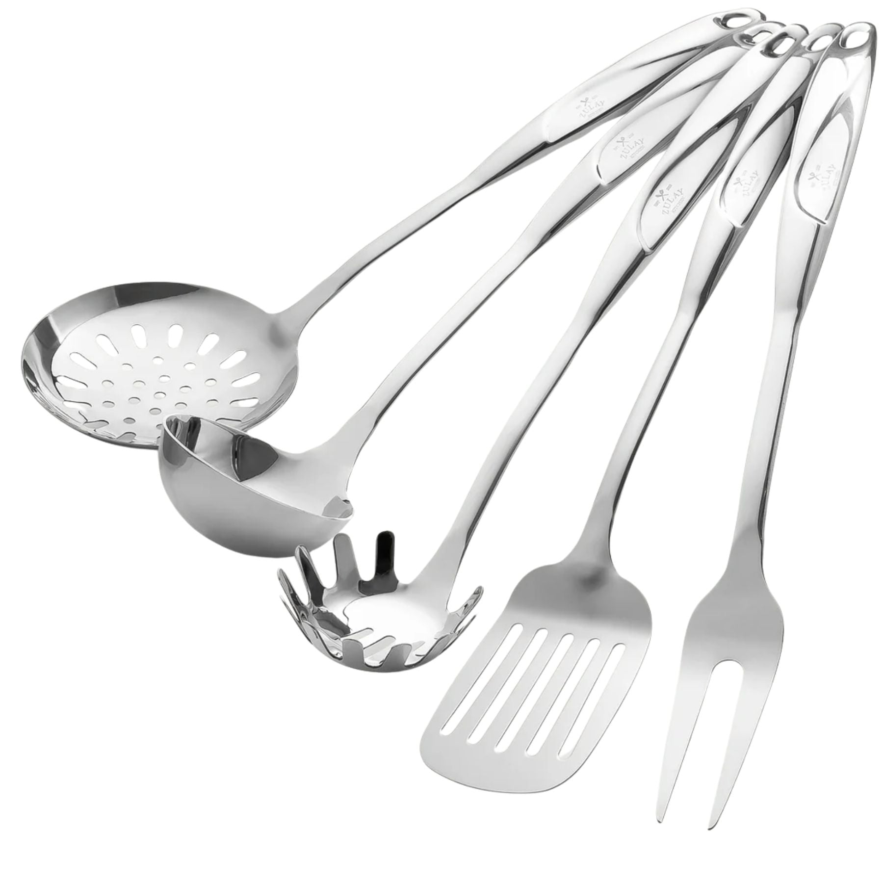 Stainless Steel Cooking Utensil - 5-Piece Set by Zulay Kitchen