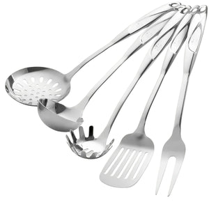 Stainless Steel Cooking Utensil - 5-Piece Set by Zulay Kitchen
