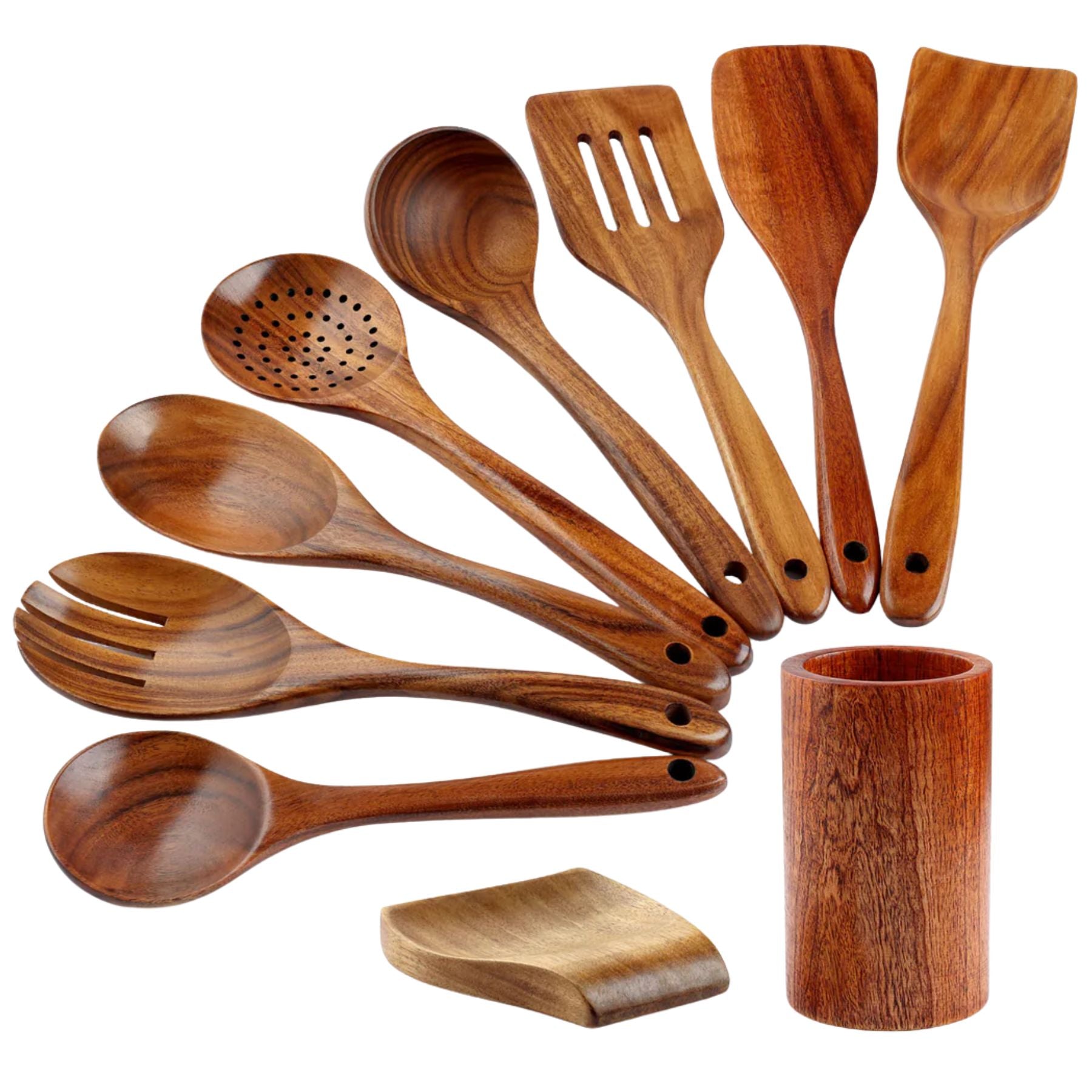 Zulay Kitchen Wooden Utensils