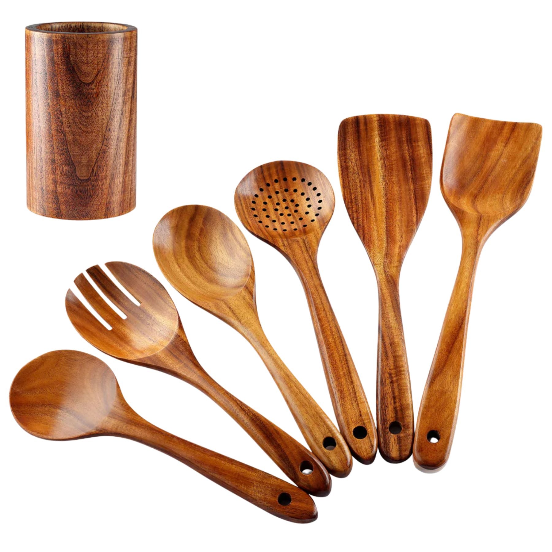 Teak Wood Utensils Set